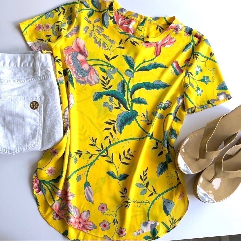 VINTAGE FLOWY FLORAL UNIQUE TOP